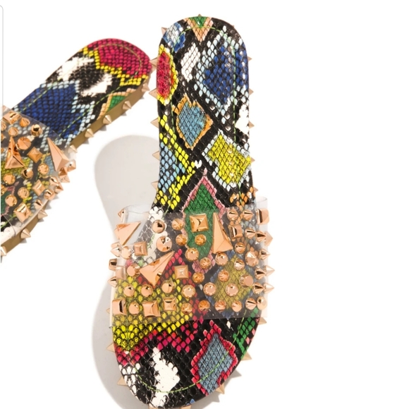 💗just In!💗Multicolor STUDDED PVC SANDAL - Picture 6 of 6